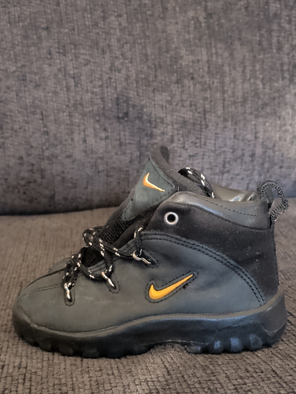 Nike Kids Black and Orange Ankle Trail Boot